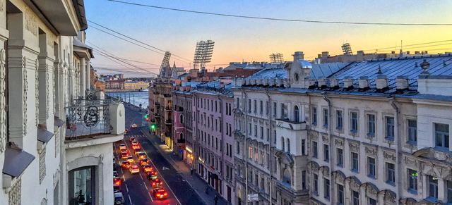 Студия с балконом на Неву — главное фото квартиры, Петроградский, метро Спортивная