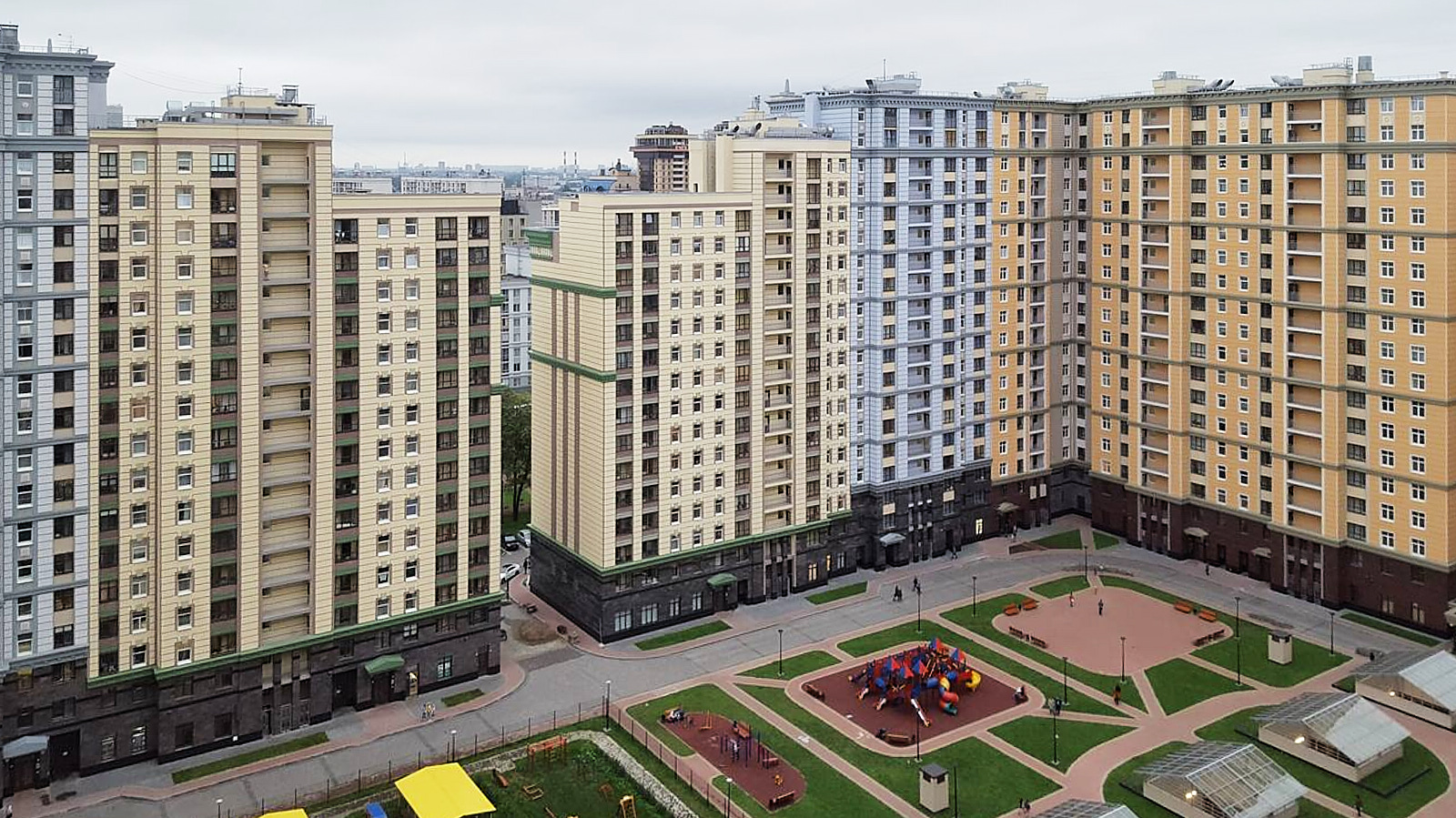 Студия у метро Фрунзенская с панорамным видом на город — вид из окна, Санкт-Петербург